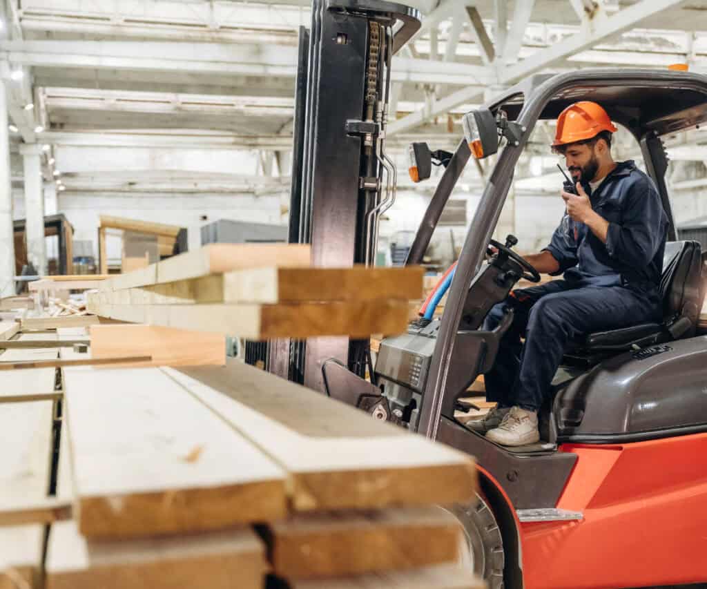 Forklift driver after having an endorsement pass