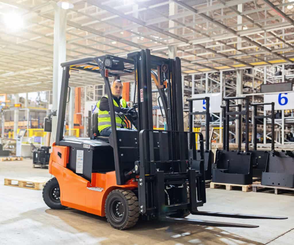 Forklift used in endorsement training in Porirua
